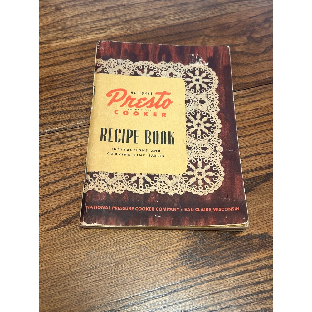 Vintage 1946 National Presto Cooker Recipe‎ Book Instruction Manual Mid Century